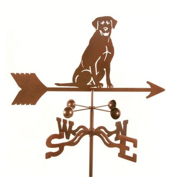 Classic Accessories Sitting Lab Dog Weathervane with Deck Mount VE739188